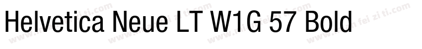 Helvetica Neue LT W1G 57 Bold conde字体转换